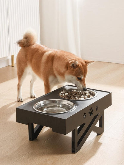 Portable Pet Feeder: Stainless Steel Folding Bowl For Dogs And Cats