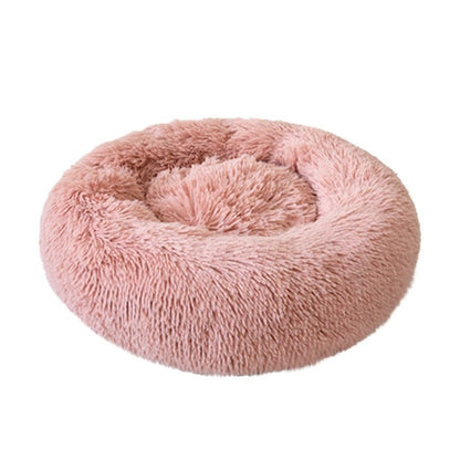 Pet Dog Bed Comfortable Donut Cuddler Round Dog Kennel Ultra Soft 
