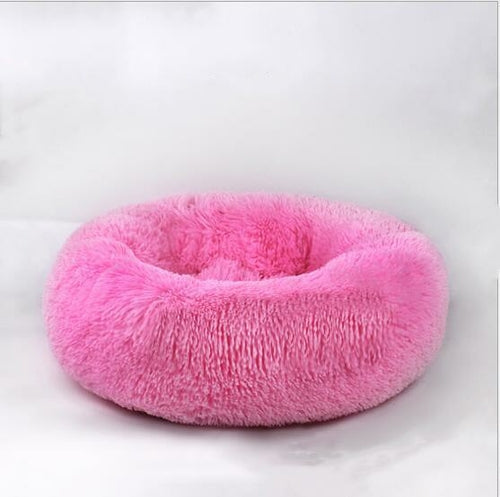 Pet Dog Bed Comfortable Donut Cuddler Round Dog Kennel Ultra Soft 