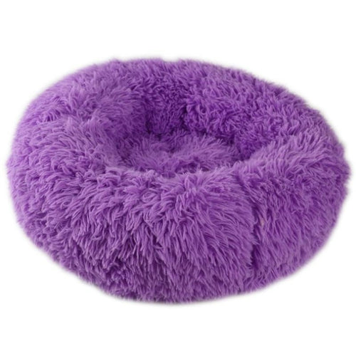 Pet Dog Bed Comfortable Donut Cuddler Round Dog Kennel Ultra Soft 