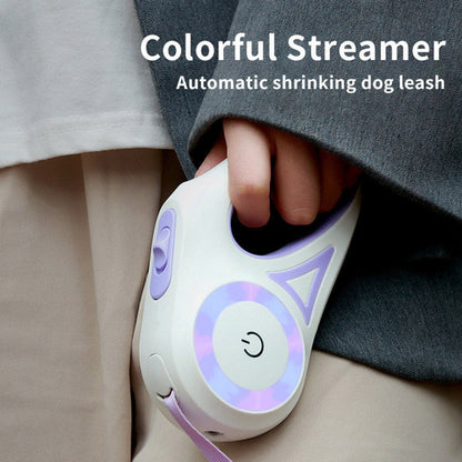 Dog Leash Retractable Leash And Dog Collar Spotlight Automatic Pet Dog