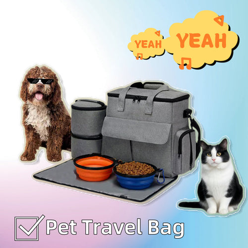 Dog Travel Bag Kit Pet Bag Out Travel Convenient Large-capacity