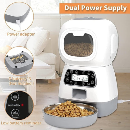 Smartpaws Remote-Controlled Pet Feeder: Automatic Food Dispenser With